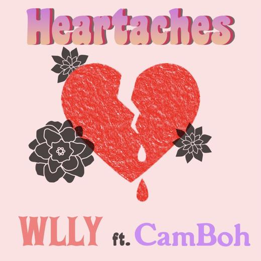 Cover art for Heartaches (feat. CamBoh) by WLLY, engineered at Empowered Recordings
