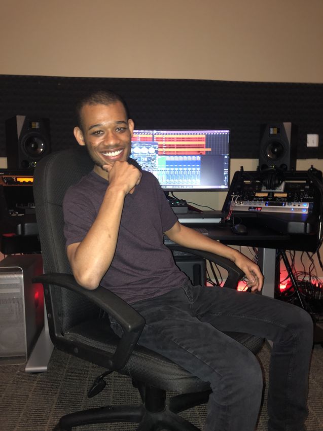Isaiah Marshall, audio engineer, producer, and owner of Empowered Recordings in Silver Spring, Maryland